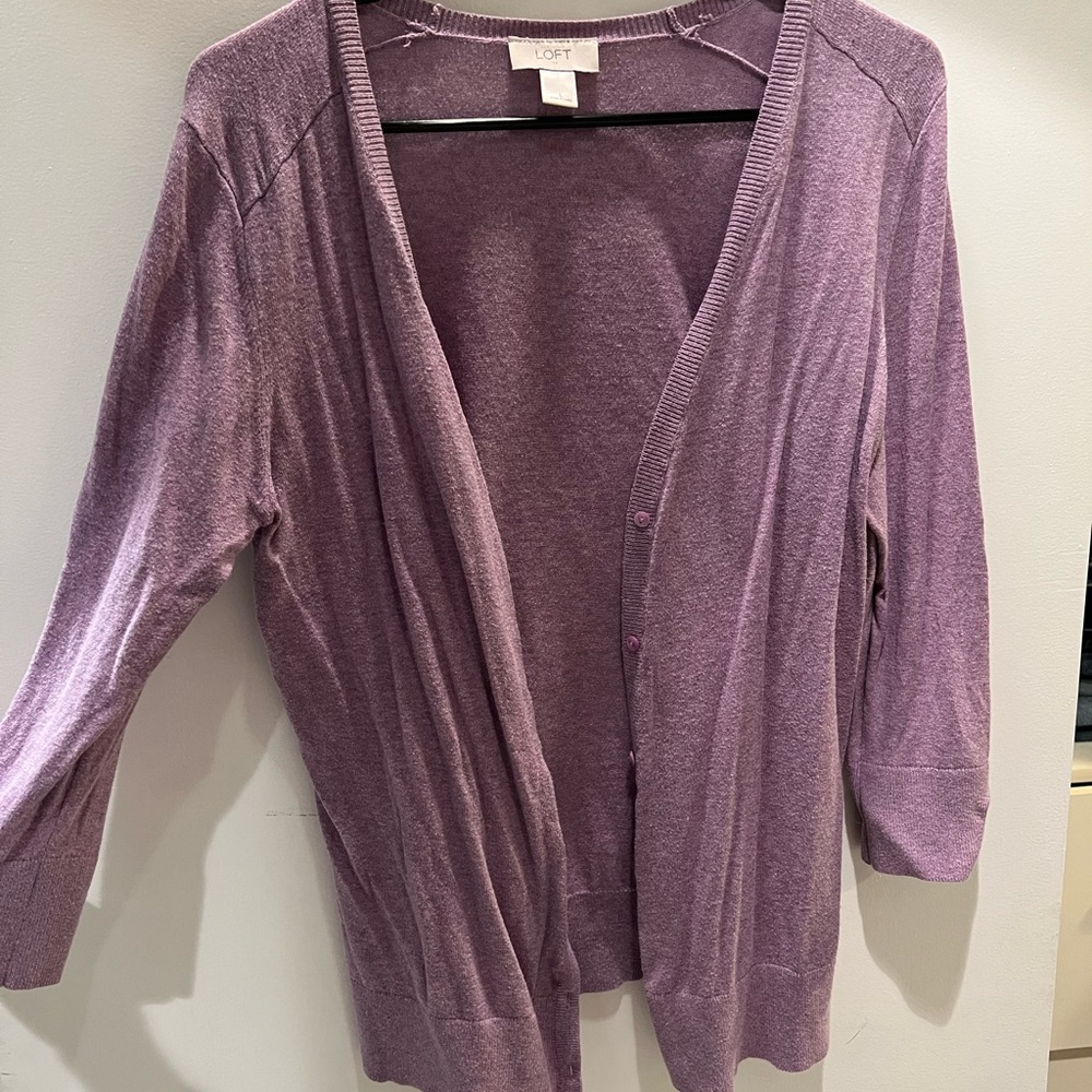 Loft button down sweater